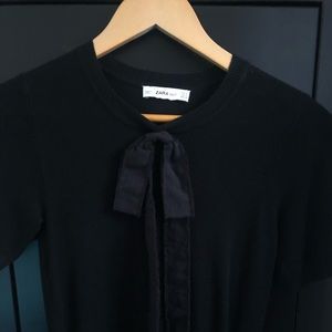 ZARA bow tie blouse